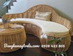 Ghế sofa mây tự nhiên uốn cong 