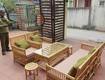 Bàn ghế sofa mây phòng khách kiểu đơn giản hiện đại 