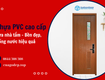 Cửa nhựa PVC cao cấp làm cửa nhà tắm, chống nước hiệu quả 