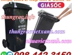 Khuyến mãi giá sốc   thùng rác 120 lít màu đen nhựa hdpe nắp...