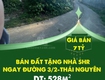 Bán đất tặng nhà shr ngay đường 3/2 thái nguyên. 