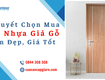 Bí quyết chọn mua cửa nhựa giả gỗ bền đẹp, giá tốt 