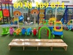 Xe chòi chân trẻ em, bập bênh mầm non , trụ bóng rổ 
