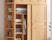 Tủ quần áo gỗ sồi tự nhiên đẳng cấp và tinh tế