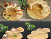 Khay gỗ trang trí thức ăn