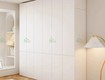 Tủ áo mdf đẹp màu trắng hiện đại ta77   cánh mở, kịch trần...