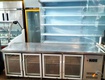 Tủ bàn mát inox 4 cánh kính dài 1m23 hàng mới 90 