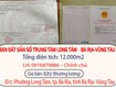 Chính chủ bán đất sẵn sổ trung tâm long tâm bà rịa vũng...