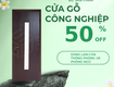 Cửa gỗ công nghiệp hiện đại 