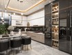 Tủ bếp acrylic dễ dàng vệ sinh và chịu nhiệt