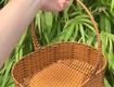Lẵng oval nhựa giả mây đựng đồ