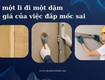 Đắp mốc sai   Trát xong rồi mới tiếc 