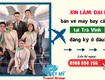 ở trà vinh và muốn trở thành đại lý bán vé máy bay cấp 2...