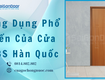 ứng dụng phổ biến của cửa abs hàn quốc