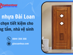 Cửa nhựa Đài Loan   Lựa chọn tiết kiệm cho phòng tắm, nhà vệ sinh 