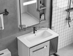 Tủ Lavabo Nhôm Màu Xám Cao Cấp CODOR T7638 