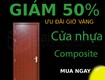 Cửa nhựa composite đẹp bền giá tốt