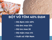 Bột Vỏ Tôm 40 Đạm yuj 