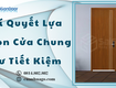 Bí quyết lựa chọn cửa chung cư tiết kiệm