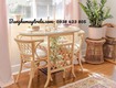 Bàn ghế mây cafe  Bàn ghế mây tre đan 