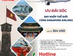 Singapore Airlines ưu đãi sốc khám phá thế giới chỉ từ 354 USD 
