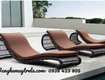 Giường hồ bơi giả mây