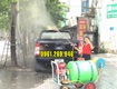 Máy phun tưới cây đẩy tay thùng phuy 160l động cơ xăng 6.5hp 