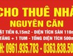 Chính chủ cần cho thuê nhà nguyên căn mặt tiền rộng 6,15m thuộc số 66...