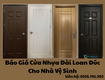 Báo giá cửa nhựa đài loan đúc cho nhà vệ sinh