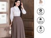 Các kiểu chân váy dài qua gối 