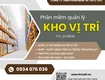 Phần mềm kho theo vị trí tích hợp barcode, qrcode 