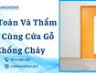 An toàn và thẩm mỹ cùng cửa gỗ chống cháy