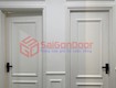 Cửa nhựa giả gỗ Composite sang trọng với thiết kế phào 