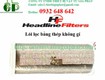 Lõi lọc bằng thép không gỉ Headline Filters 