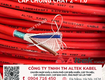 Cáp nguồn, tín hiệu báo cháy, chống cháy 2x1.0 altek kabel