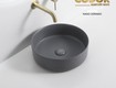 Lavabo đặt bàn tròn màu xám codor la41
