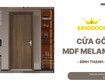 Cửa gỗ mdf melamine tại bình thạnh bền đẹp, chống ẩm