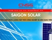 Saigon solar chuyên giải pháp điện năng lượng mặt trời 
