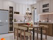 Tủ bếp gỗ sồi phủ sơn tự nhiên thiết kế sang trọng