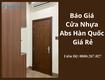 Báo giá cửa nhựa abs hàn quốc giá rẻ
