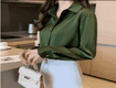 Váy lụa đuôi cá,  sơ mi lụa cát 