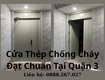 Cửa thép chống cháy đạt chuẩn tại quận 3