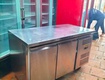 Tủ bàn đông inox hiệu alaska dài 1m36 mới 90 