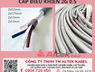 Cáp điều khển 2g 0.5 cvv altek kabel đà nẵng, hà nội