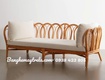 Băng ghế sofa dài mây tự nhiên