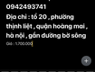 Cho thuê phòng 20m2 , có sân phơi để xe , an ninh tốt
