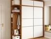 Tủ Áo Gỗ Công Nghiệp MDF Cửa Lùa Phong Cách Nhật Bản 