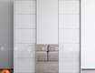Tủ quần áo gỗ công nghiệp mdf cánh lùa màu trắng