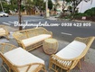 Sofa mây tự nhiên hiện đại phòng khách