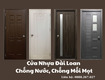 Cửa nhựa đài loan chống nước, chống mối mọt 